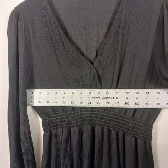 Altar'd State Black Tiered Mini Dress, "Lexley" Size Medium, Whimsey Goth, Party - Picture 9 of 16